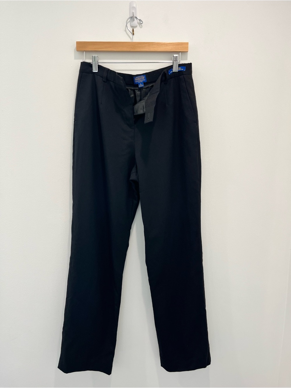 PENDLETON Vintage Black Wool Dress Trousers Straight Leg
